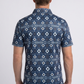 blue aztec geometric performance polo ii men platini back