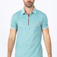 blue rhinestone logo polo front platini