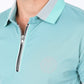 blue rhinestone logo polo detail platini