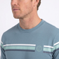 blue signature stripe detail tee men platini side