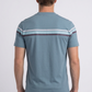 blue signature stripe detail tee men platini back