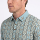 blue vertical geo diamond print polo men platini side