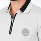 bone zipper polo detail platini