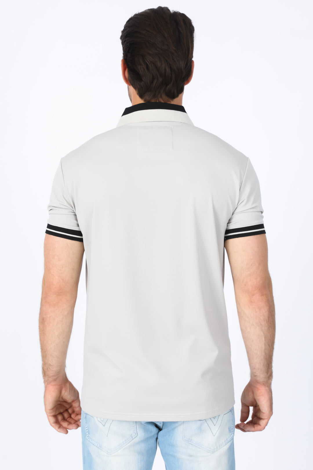 bone zipper polo back platini
