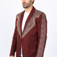 Mens Embroidery Fashion Blazer
