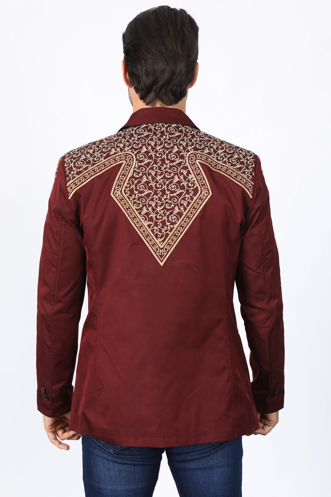 Mens Embroidery Fashion Blazer