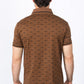 camel longhorn pattern polo back platini