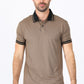 camel micro print polo front platini