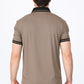 camel micro print polo back platini