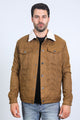 Sherpa Lined Faux Suede Jacket