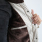 Mens Canvas Quilted Fur Lined Twill Beige Jacket