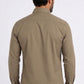 brown cattle dress shirt men platini back