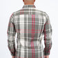 brown checkered long sleeve shirt back platini
