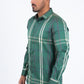 green checkered long sleeve shirt side platini
