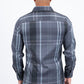 grey checkered long sleeve shirt back platini