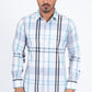 white checkered long sleeve shirt front platini