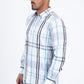 white checkered long sleeve shirt side platini