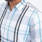 white checkered long sleeve shirt detail platini