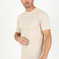 Classic Cotton Knit Beige T-Shirt