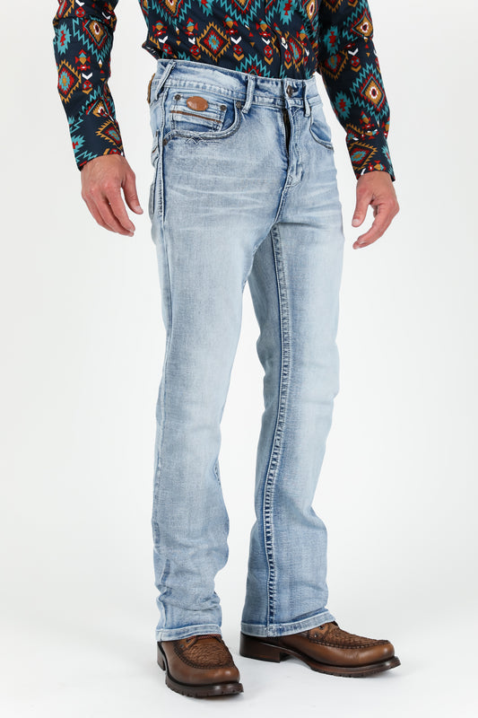 Ice Wash Colt Boot Cut Jean Men Platini front