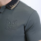 Men's Cotton Modern Fit Stretch Grey Polo