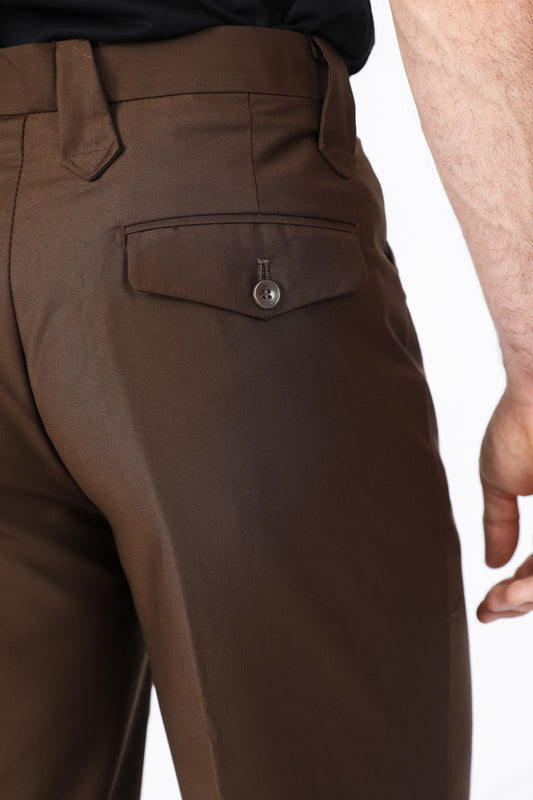 dark brown bootcut western pant men heath platini detail-2