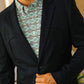 Men's Western Sport Coat with Elbow Patch - Dark Charcoal