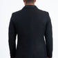 Men's Double-Breasted Shawl Lapel Tuxedo Blazer & Vest - All-Black
