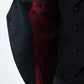 Men's Double-Breasted Shawl Lapel Tuxedo Blazer & Vest - All-Black