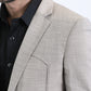 Men's Double Button Western Beige Blazer