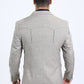 Men's Double Button Western Beige Blazer