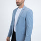 Men's Double Button Western Light Blue Blazer