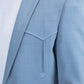 Men's Double Button Western Light Blue Blazer