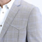 Men's Double Button Western Grey Blazer