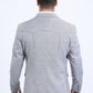 Men's Double Button Western Grey Blazer