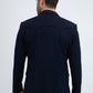 Men's Double Button Western Navy Blazer