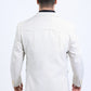Men's Double Button Western Off-White Blazer