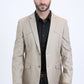 Men's Double Button Western Taupe Blazer