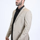 Men's Double Button Western Taupe Blazer