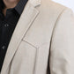 Men's Double Button Western Taupe Blazer