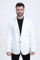 Double Button Faux Suede Blazer