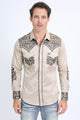 Tapestry Embroidery Long Sleeve Shirt