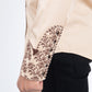 Khaki Embroidery Modern Fit Stretch Long Sleeve Shirt Men