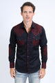 Tapestry Embroidery Long Sleeve Shirt