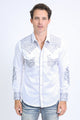 Tapestry Embroidery Long Sleeve Shirt
