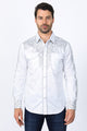Scroll Embroidery Long Sleeve Shirt