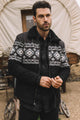 Aztec Suede Quilted Fur-Lined Jacket
