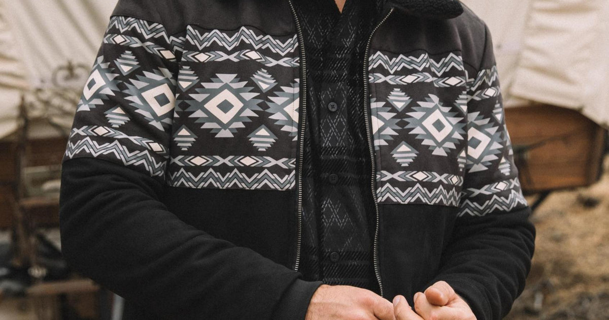 Aztec Suede Quilted Fur-Lined Jacket | Platini – Platini Fashion