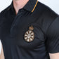 black royal crest polo detail platini