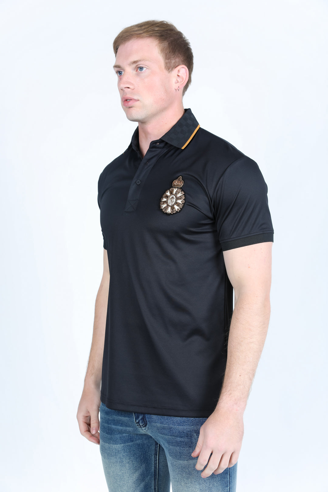 black royal crest polo back platini
